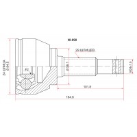 Шрус наружний 24x56x29 VQ#,