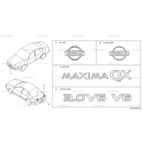 Эмблема задняя "MAXIMA QX"