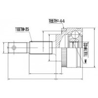 Шрус B10RS c ABS 22x55x25